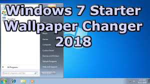 change wallpapers on windows 7 starter