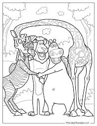 20 madagascar coloring pages free pdf