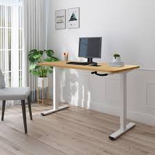 Sdadi crank adjustable standing desk,sit to stand office desk with solid wood desk top and heavy duty steel frame, black frame/teak top. Crank Height Adjustable Desk H1 Flexispot