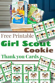 free scout cookie thank you cards