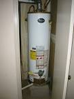 Hot water heater under house
