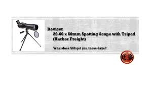 review harbor freight spotting scope