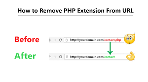 how to remove php extension from url