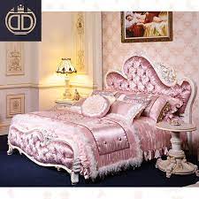 Discover bedroom ideas and design inspiration from a variety of bedrooms, including color, decor and theme transitional bedroom photo in chicago with pink walls fun wall pattern & color choices. Antique Royal Pink Bedroom Furniture Wooden Carving Bed Set Design Luxury King Size Pink Princess Girls Velvet Fabric Bed Buy Fabric Bed Princess Bed Girls Bedroom Furniture Product On Alibaba Com