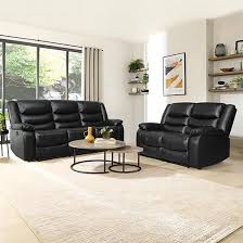 bonded leather recliner sofa set