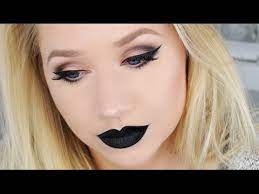black lip makeup tutorial the beauty