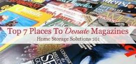 Image result for where can i donate old magazines