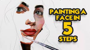 painting a face in 5 steps you