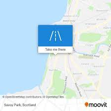 savoy park in ayr by bus or train