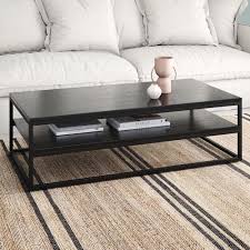 Black Boras 120cm Coffee Table With