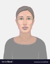 woman without makeup vector image