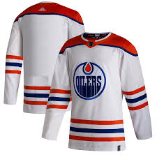 Edmonton oilers reverse retro authentic pro adidas nhl jersey. Men S Edmonton Oilers Adidas White 2020 21 Reverse Retro Authentic Jersey