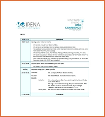 Conference Agenda Template Press Indesign Mediaschool Info