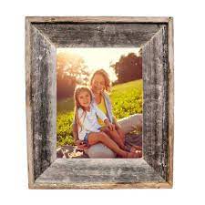 barnwoodusa rustic farmhouse artisan 24 in x 30 in weathered gray reclaimed picture frame