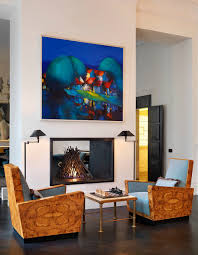 Hanging Art Above A Fireplace