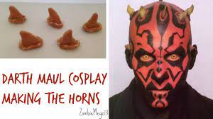 dath maul cosplay making the horns