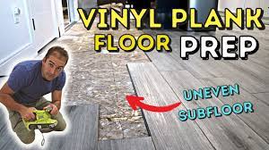floor for vinyl plank installation