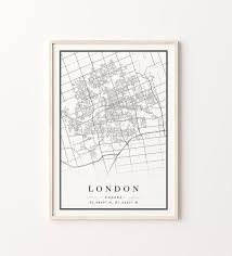 Map London Ontario City Art