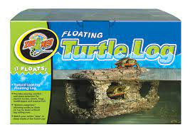floating turtle log zoo med