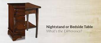nightstand or bedside table what s