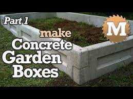 make concrete garden boxes part 1