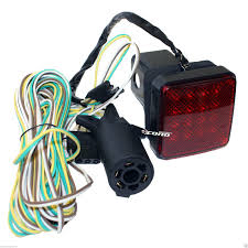 16 Led Towing Hitch Cover Brake Light W 20ft Wire Adaptor Kit 4 2 Reciever Econosuperstore