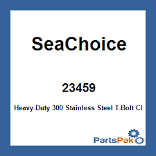 SeaChoice 23459; Heavy-Duty 300 Stainless Steel T-Bolt Clamp