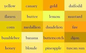 Lularoe Yellow Color Chart In 2019 Shades Of Yellow