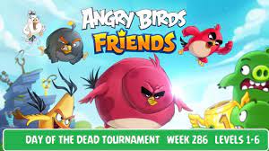 Angry Birds Friends All Levels 1-6 Day of The Dead Tournament Week 286  Walkthrough Nov 09 2017 - YouTube