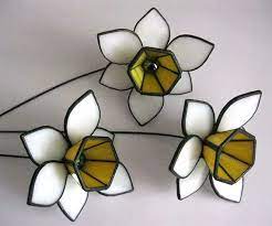 Stained Glass Flower Daffodil Gift