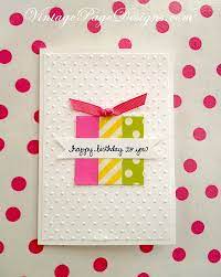 handmade card washi tape birthday card