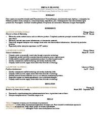 Resume Format Examples Resume Format