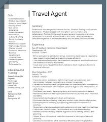 professional travel agent resume exles