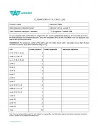 aceable in car observation log