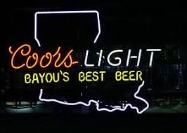 Coors Light Louisiana Neon Light Sign 24 X20 Lamp Poster Beer Bar Decor Ebay