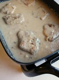 pork chopushroom soup gravy