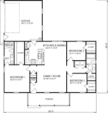 House Plan 45468 Ranch Style With