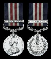 Uk Military Medal G V R With Second Award Bar