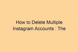 delete multiple insram accounts
