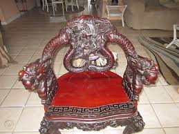 Image result for dragon bed. Antique Chinese Carved Wood Dragon Chair 493133861