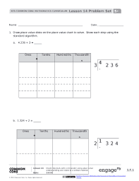 Draw Place Value Disks On The Place Value Chart To Solve Doc
