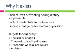 ppt nutrition quackery powerpoint