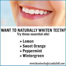 4 essential oils for teeth whitening