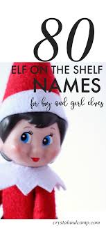 80 cute elf on the shelf names