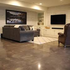 75 Concrete Floor Basement Ideas You Ll
