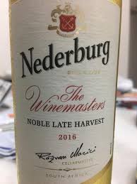This premium selection honours generations of wine masters collaborating. 2016 Nederburg The Winemasters Noble Late Harvest South Africa Coastal Region Cellartracker