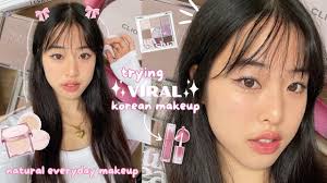trying new viral korean makeup easy