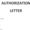 Sample authorization letter to act on behalf. 1