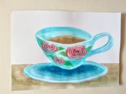 teacup poster colour painting steemit