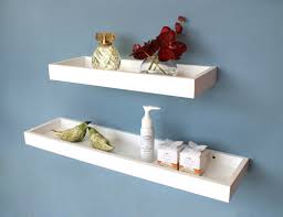 White Floating Multi Shelf 80x15x4cm